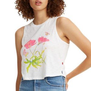 Levi's Zoey Cropped Tank Top, White
